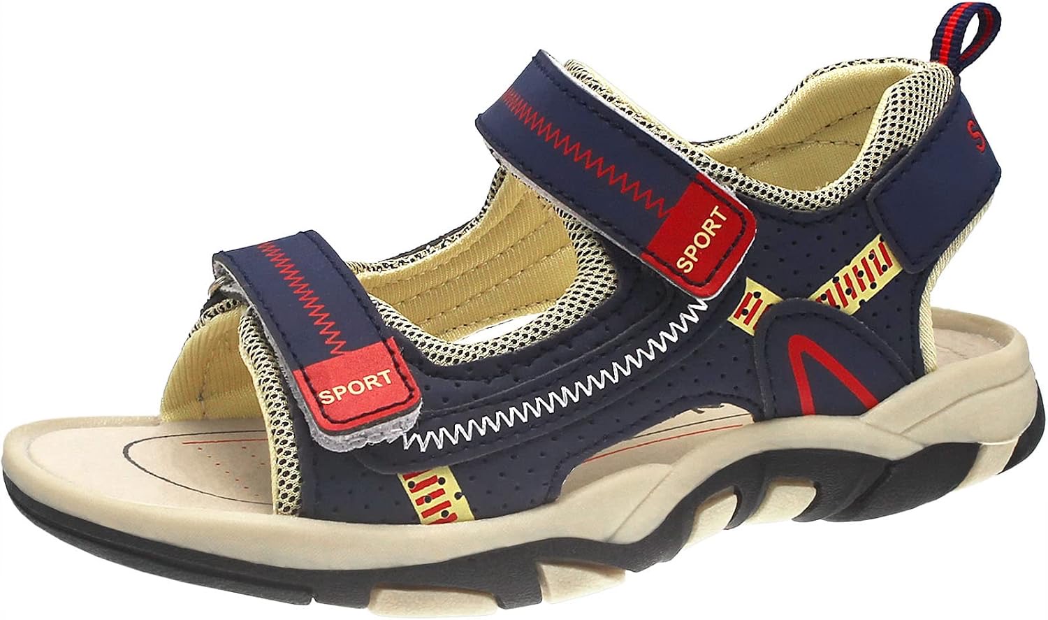 Peeptoe-Kindersandale mit Klett