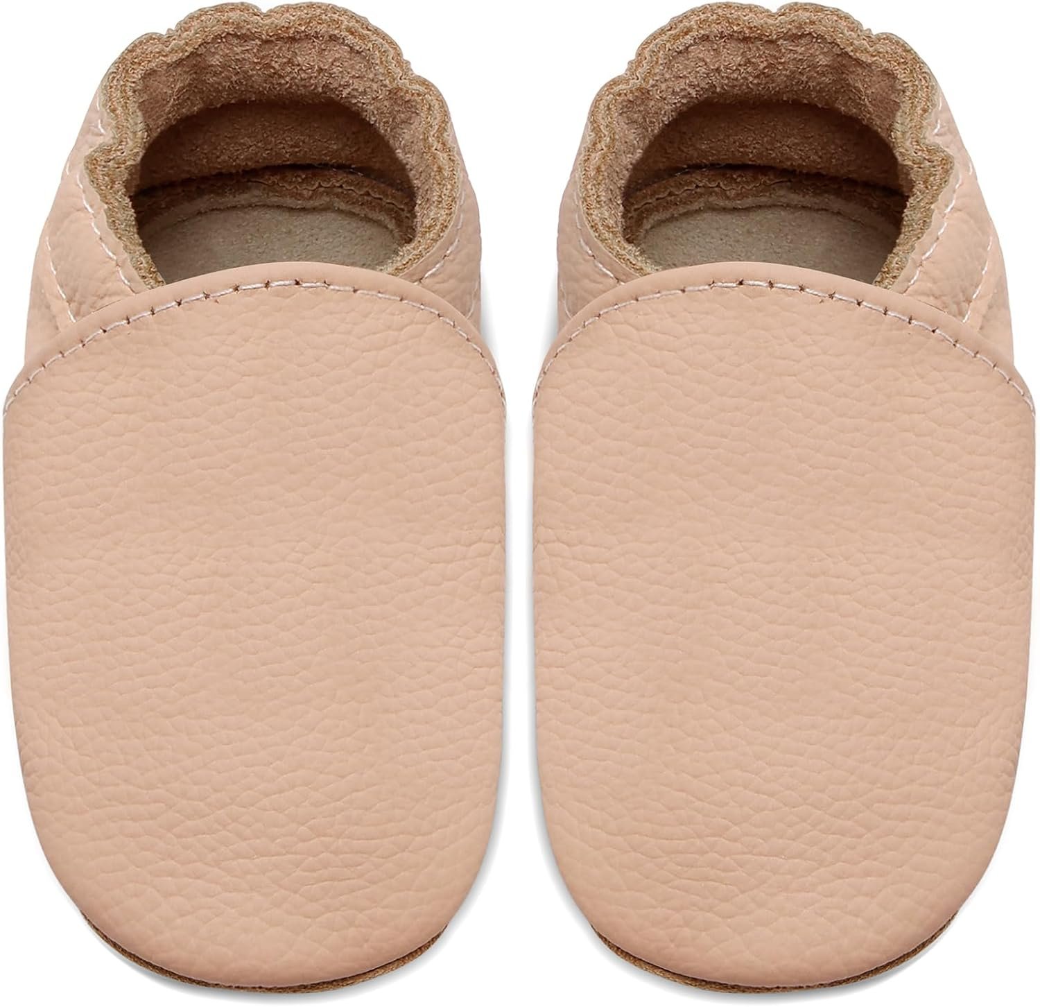IceUnicorn Krabbelschuhe Baby Jungen Mädchen Lauflernschuhe Baby Weicher Leder Babyhausschuhe Kleinkind Babyschuhe