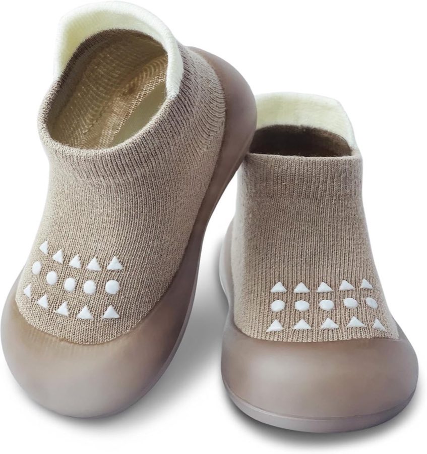 Krabbelschuhe Babys, Lauflernschuhe rutschfest, Sockenschuhe für Mädchen und Jungen