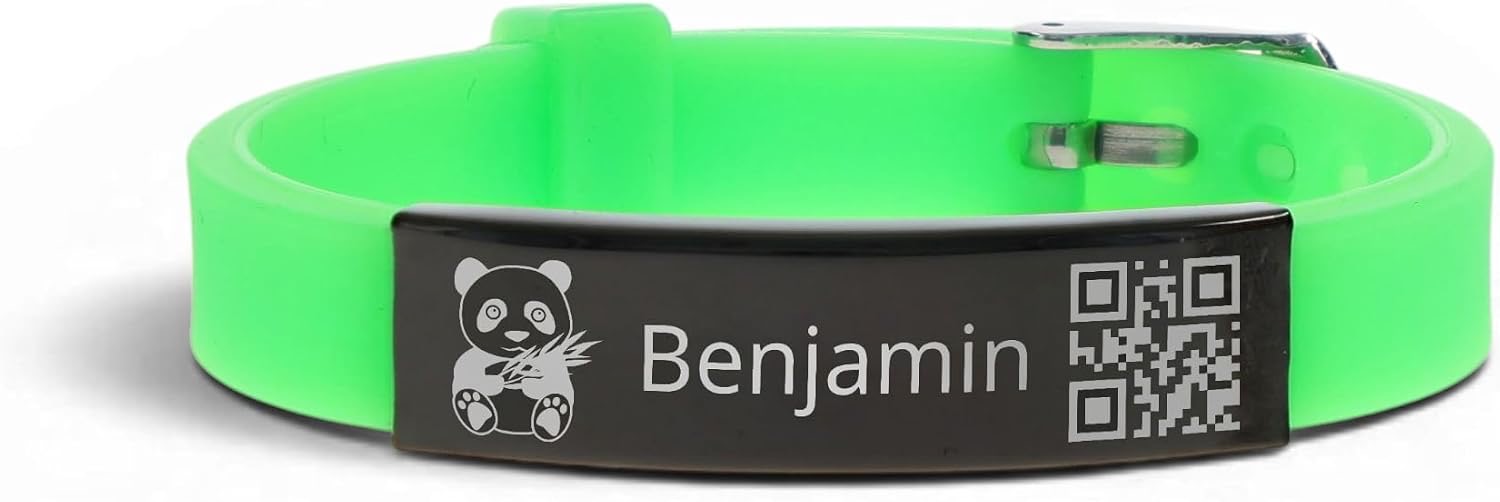 – Notfallarmband mit QR-Code