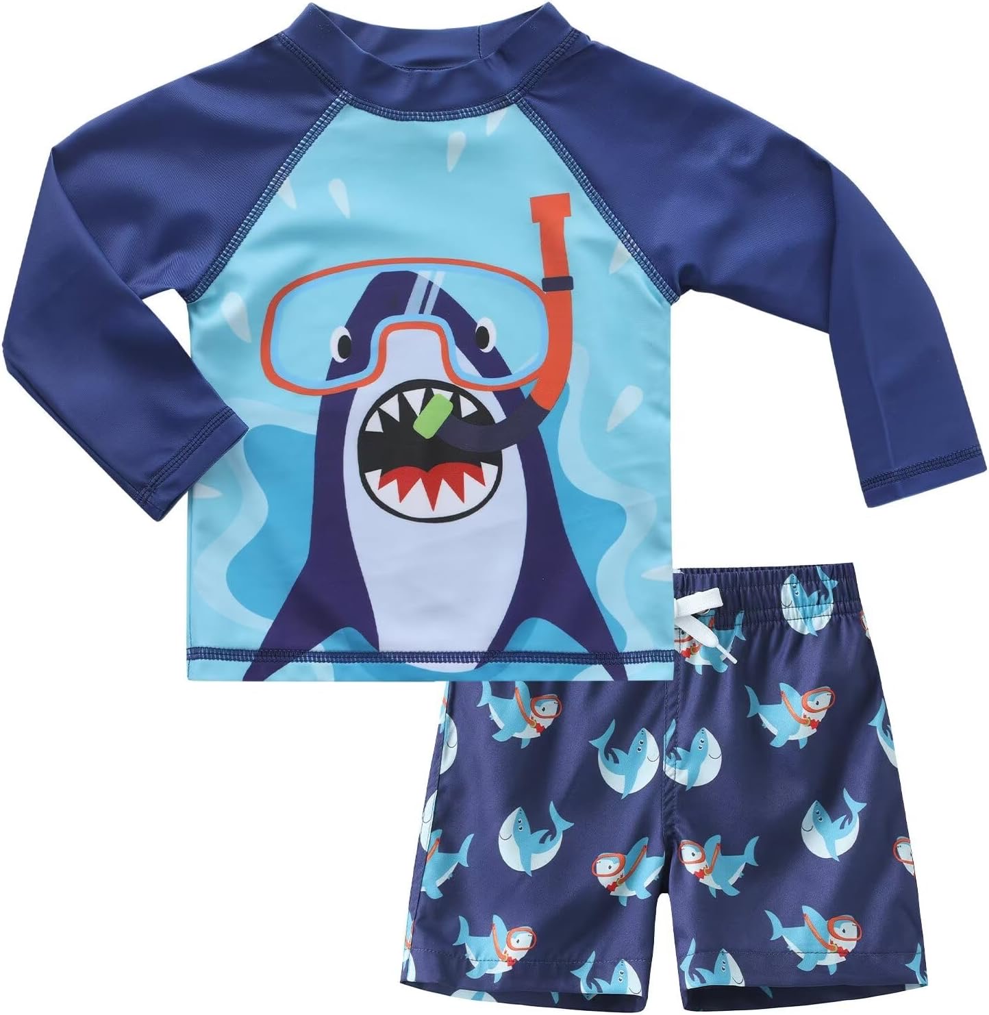 Langarm-Zweiteiler Shirt und Shorts