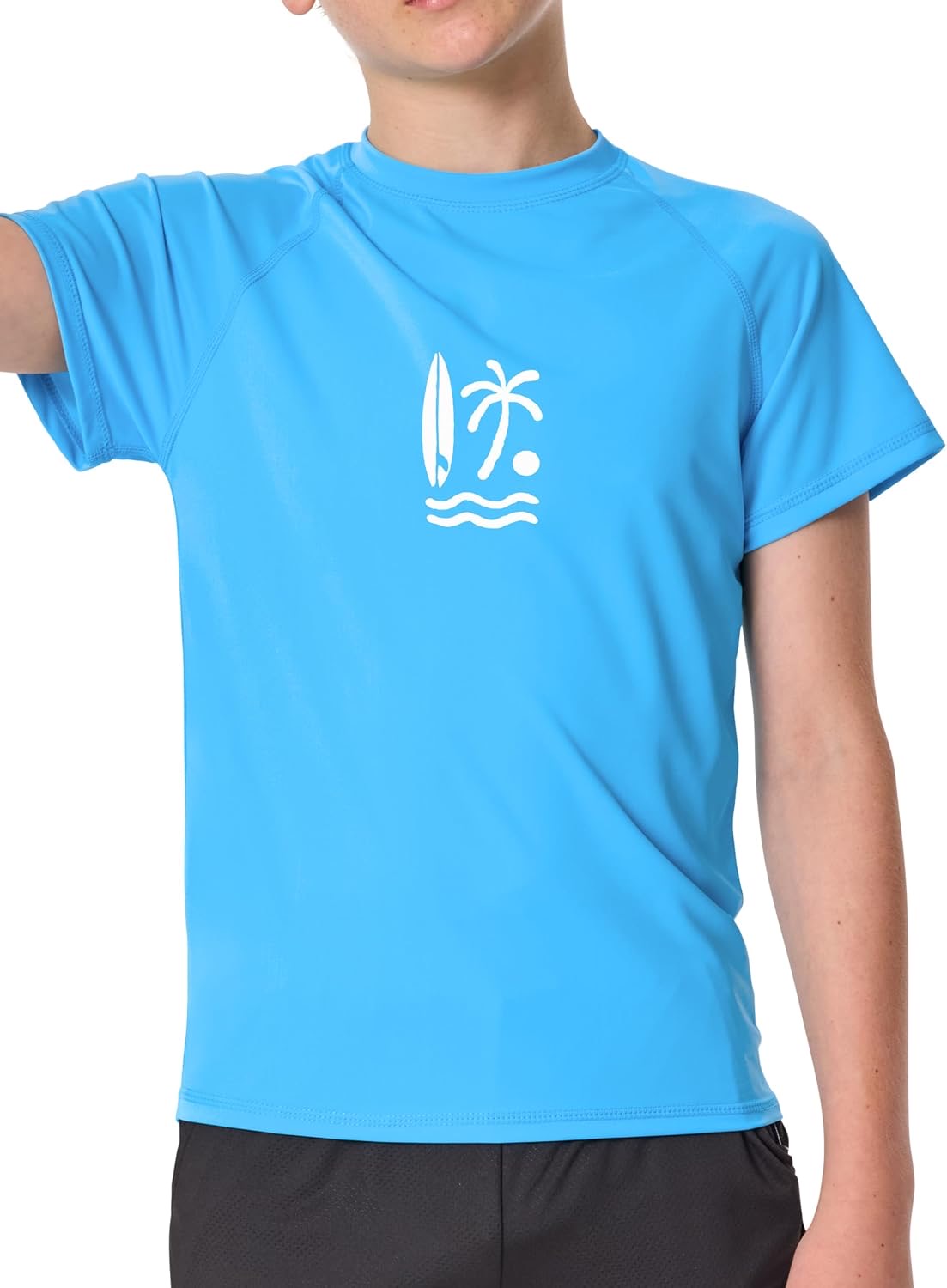 IHU Kinder UV Shirt UPF 50+ Jungen Badeshirt Schwimmshirt
