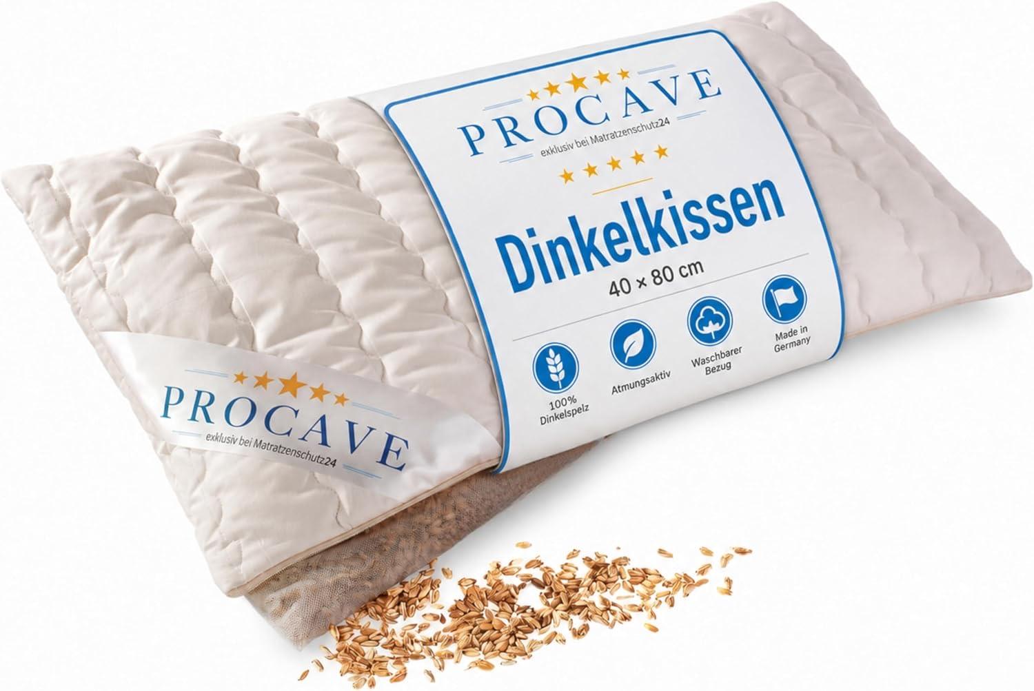 PROCAVE PROCAVE Dinkelkissen 40×80