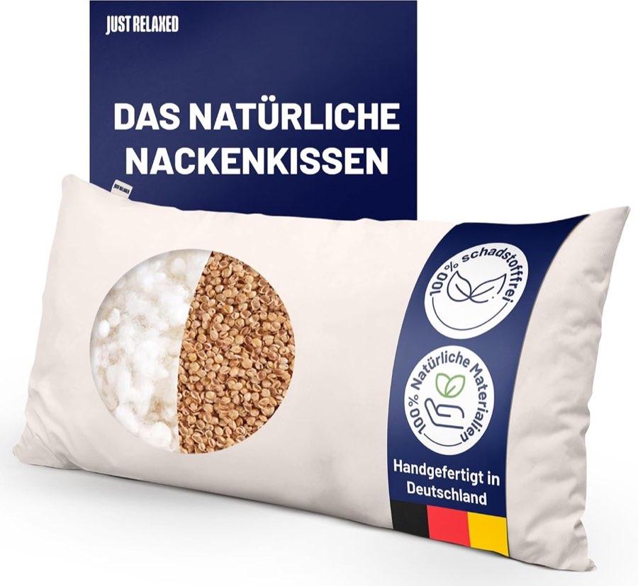 just relaxed Schurwoll-Hirsekissen 40×60
