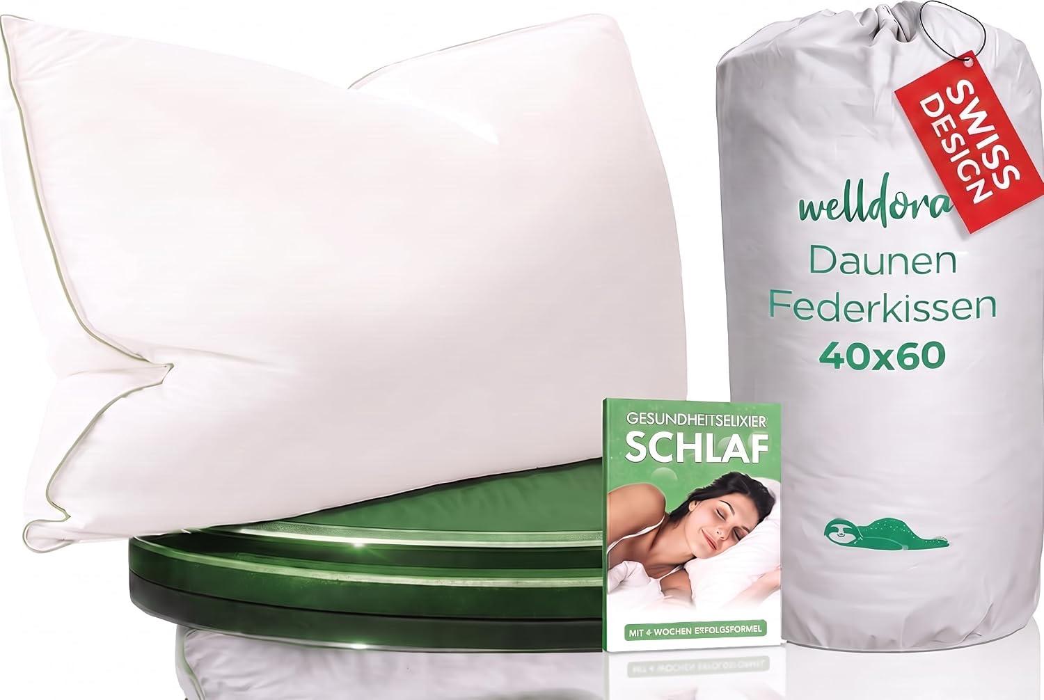Welldora Welldora 3-Kammer-Daunenkissen 40×60 - Produktbild