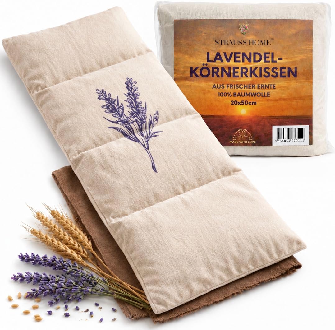 Strauss Home Strauss Home Körnerkissen Lavendel 20×50