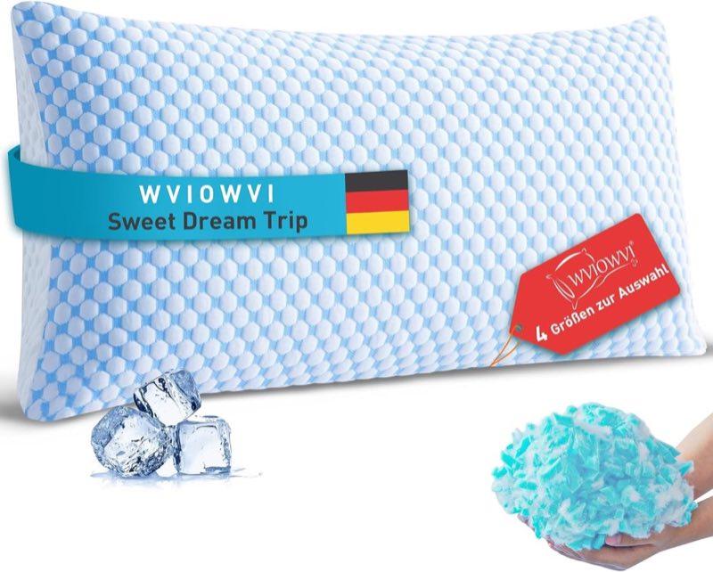 WVIOWVI Memory-Flocken 40×80, blau-weiß