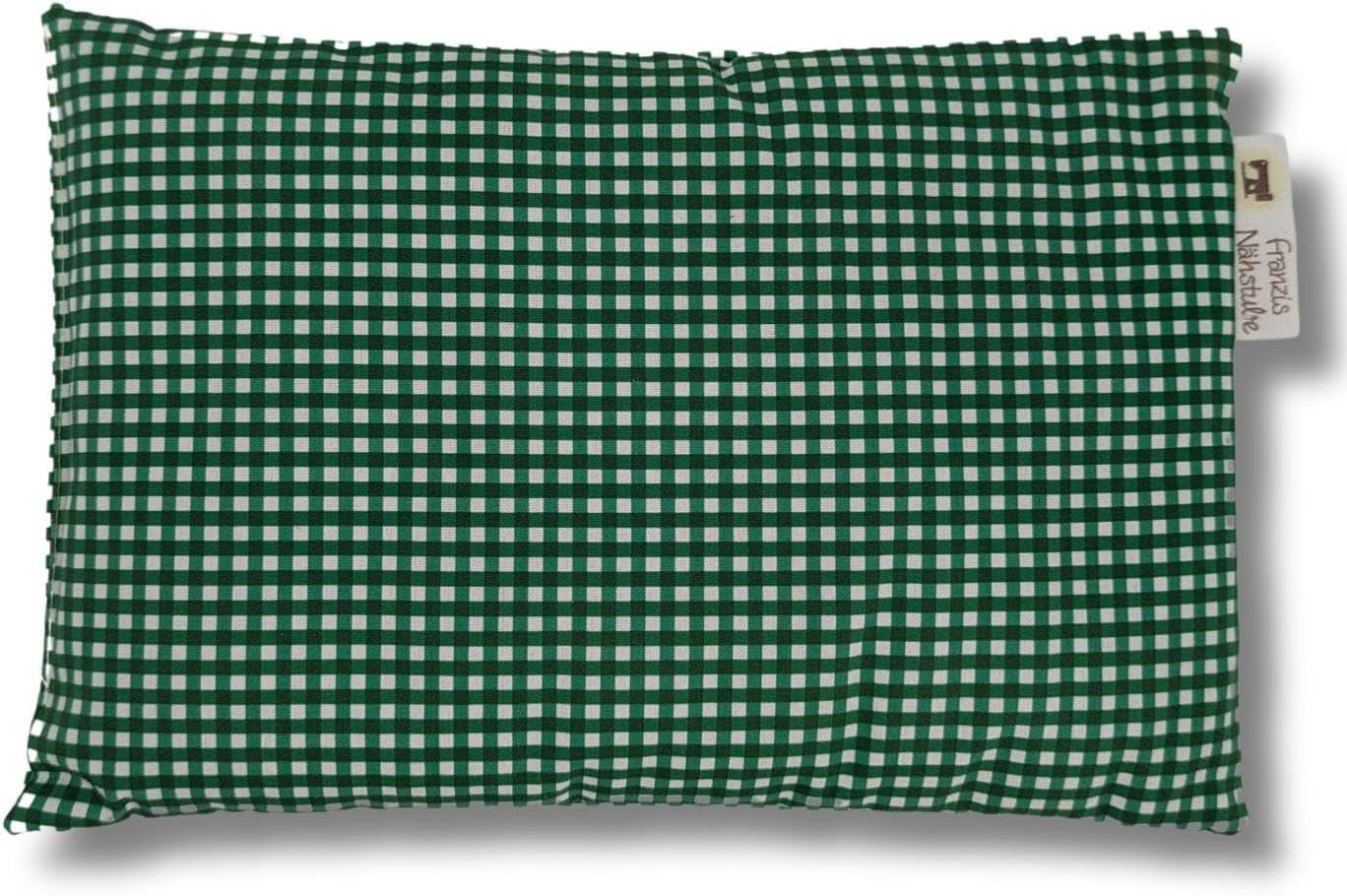 Franzis Nähstube I Lavendelkissen I 20x30cm I kariert grün I 100% Baumwolle & 100% Lavendel I Duftkissen I Schlafhilfe & Stressabbau I Aromakissen
