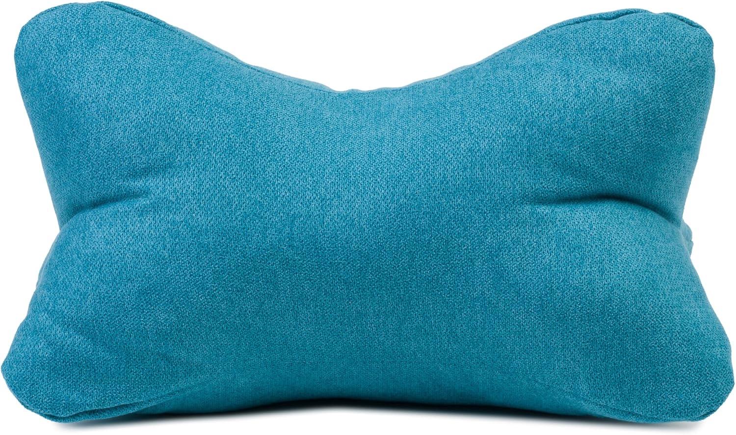 Gözze - Kuschelweiches Lesekissen Darco, Ideal als Sofakissen oder Leseknochen, 40 x 25 cm - Petrol, Benzin