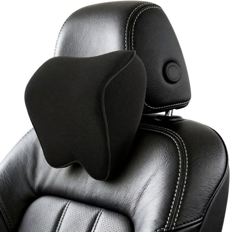 Auto Nackenkissen mit 100% Memory Foam, abnehmbarer Bezug, schwarzer Rand