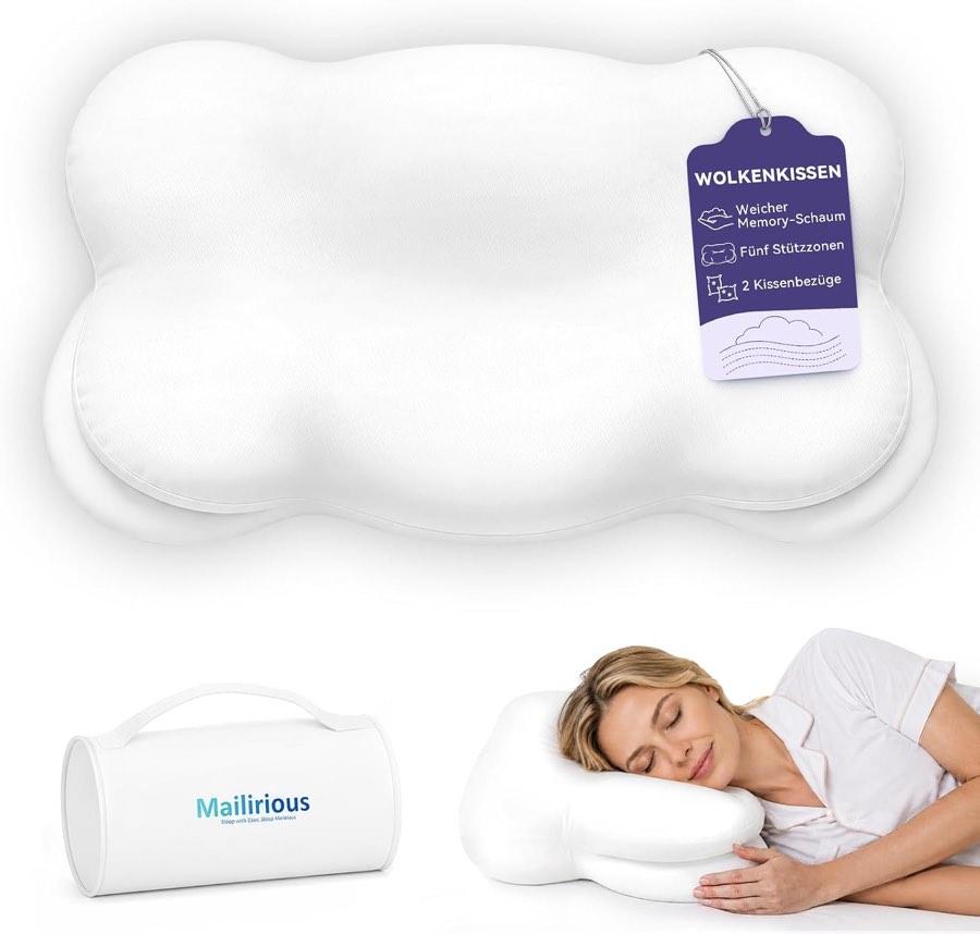 Nackenkissen, Ergonomische Nackenstützkissen, Weicher Memory Foam Kissen