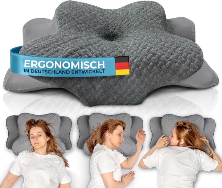 Glückstoff Ergo Nackenstützkissen Grau