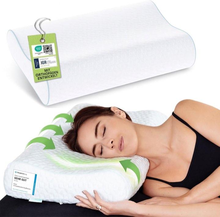 feela Orthopädisches Kopfkissen Groß, mittelfest
