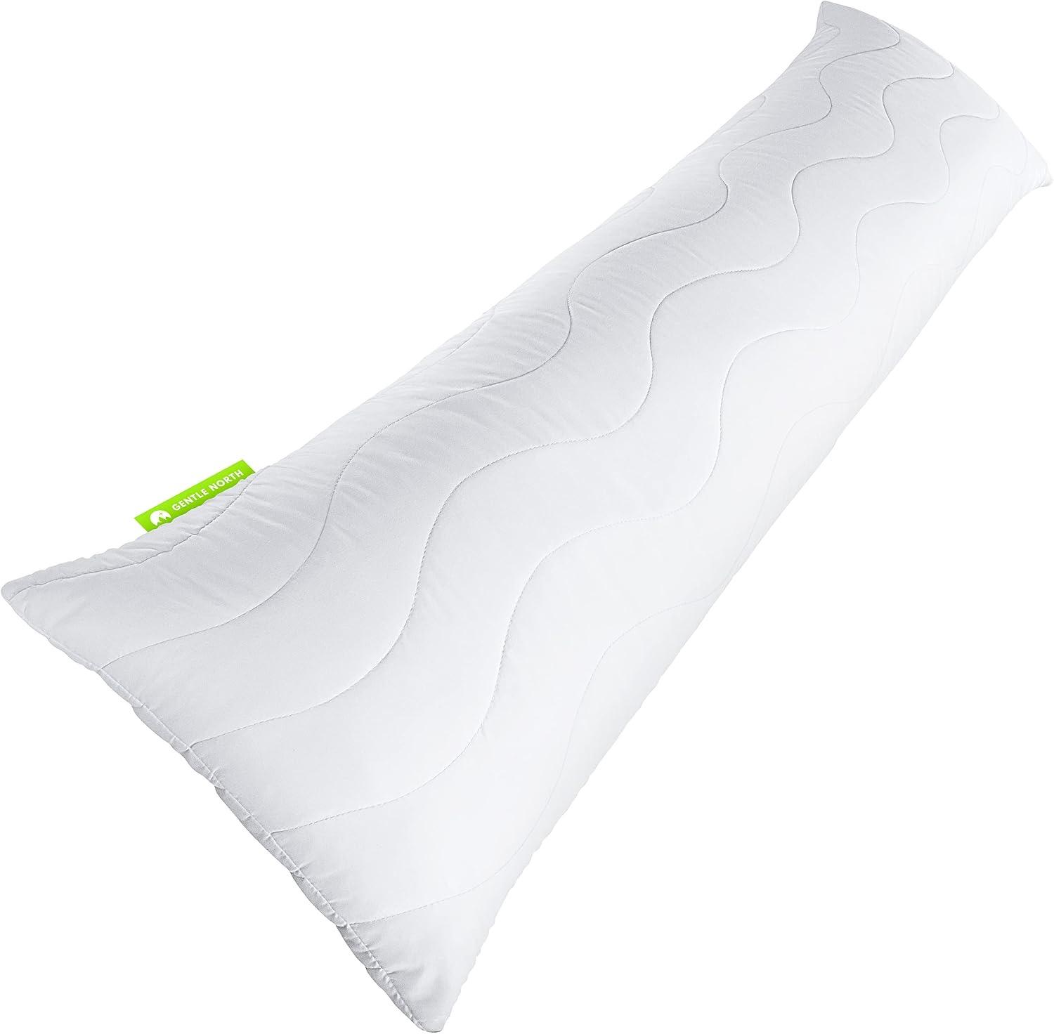 Gentle North Hochwertiges Seitenschläferkissen 40 x 145 cm – Langes Kissen für Seitenschläfer – Körperkissen für Erwachsene mit Mikrofaserfüllung 40 x 145 cm lang