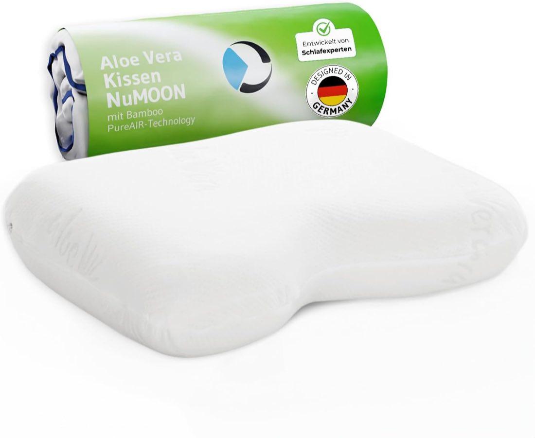 Third of Life Ergonomisches Memory Foam Kopfkissen NuMOON, mit pflegendem Aloe Vera Bezug