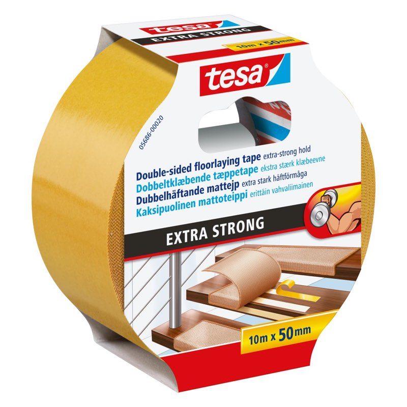 tesa Verlegeband extra stark, 10 m × 50 mm