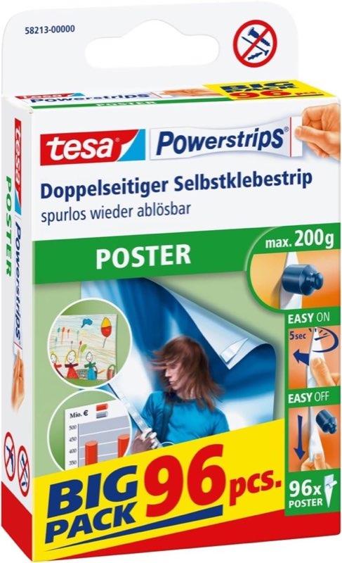 tesa tesa Powerstrips POSTER Big Pack, 96 Streifen