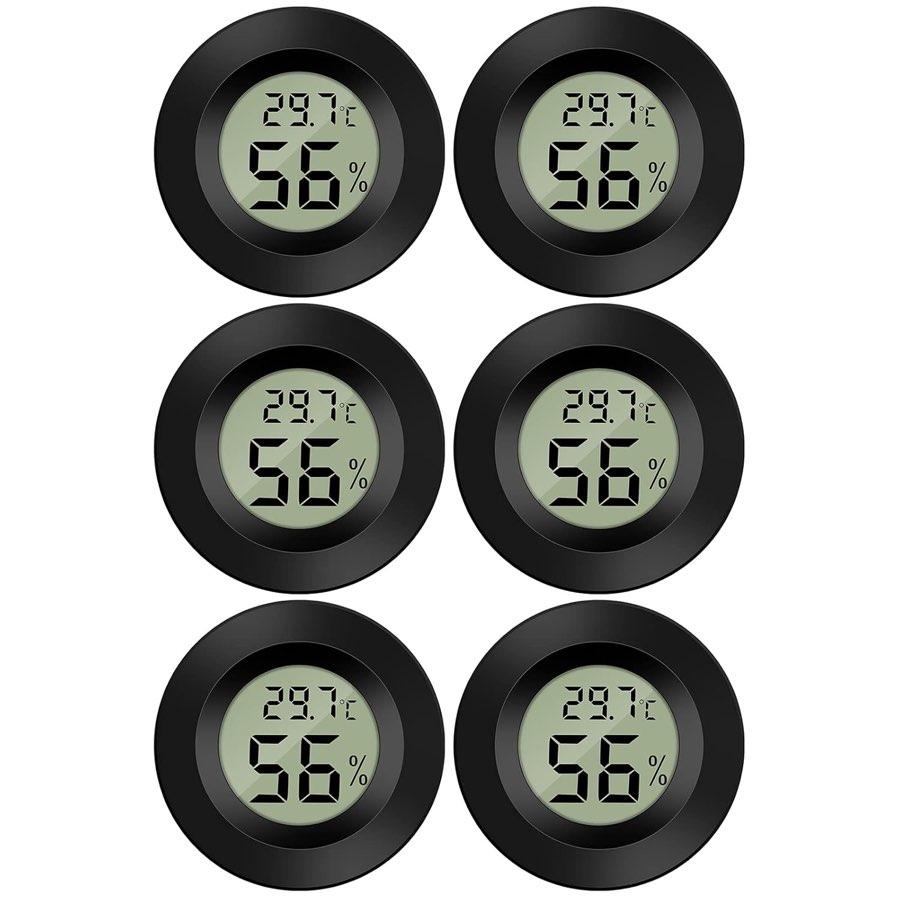 Thlevel Mini Thermo-Hygrometer 6er