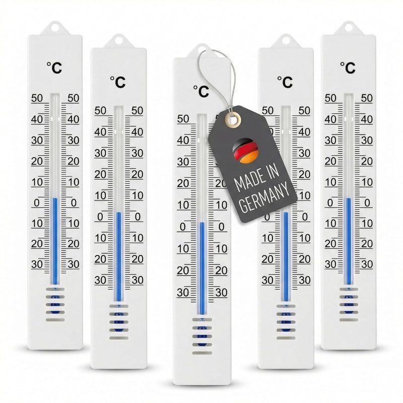 Lantelme 5er Set Außenthermometer