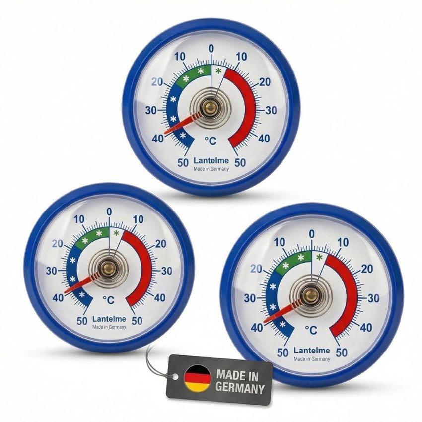 Lantelme 3er Kühlschrankthermometer Analog