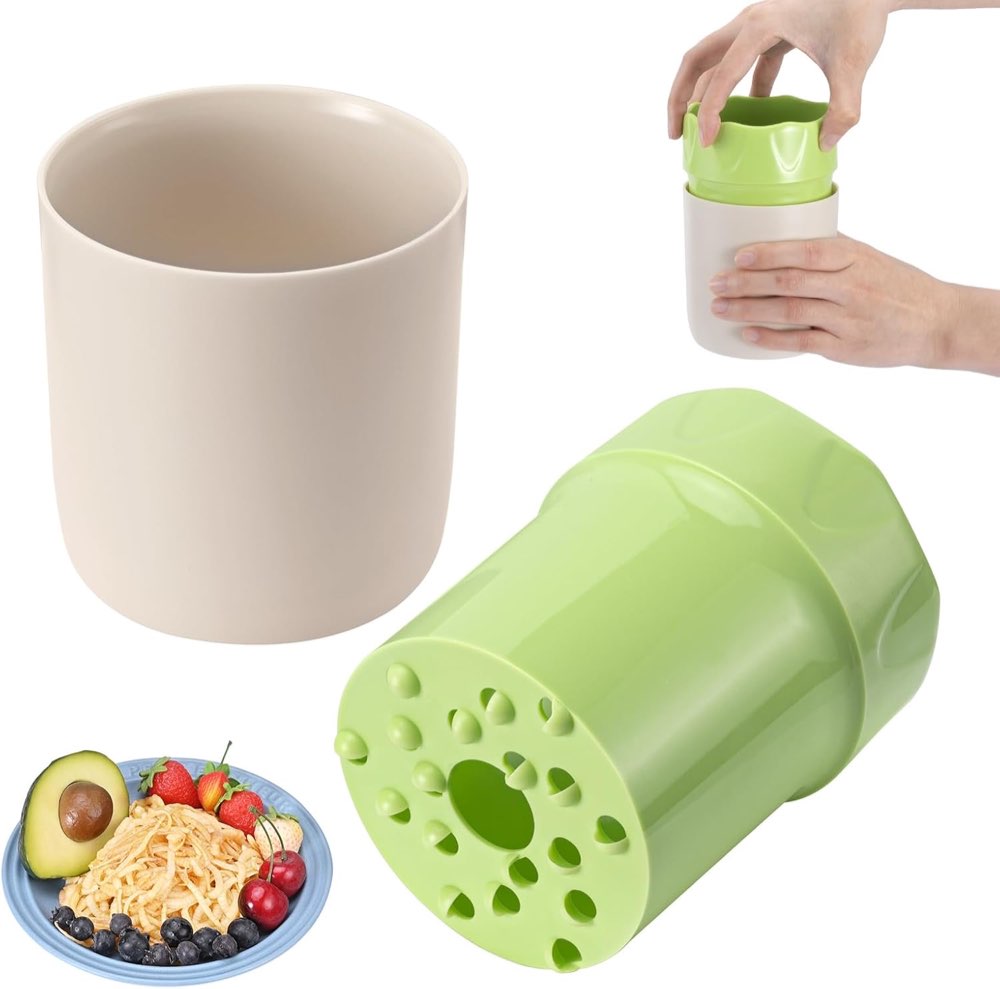 MumdoYAL Apfelreibe Drehbecher