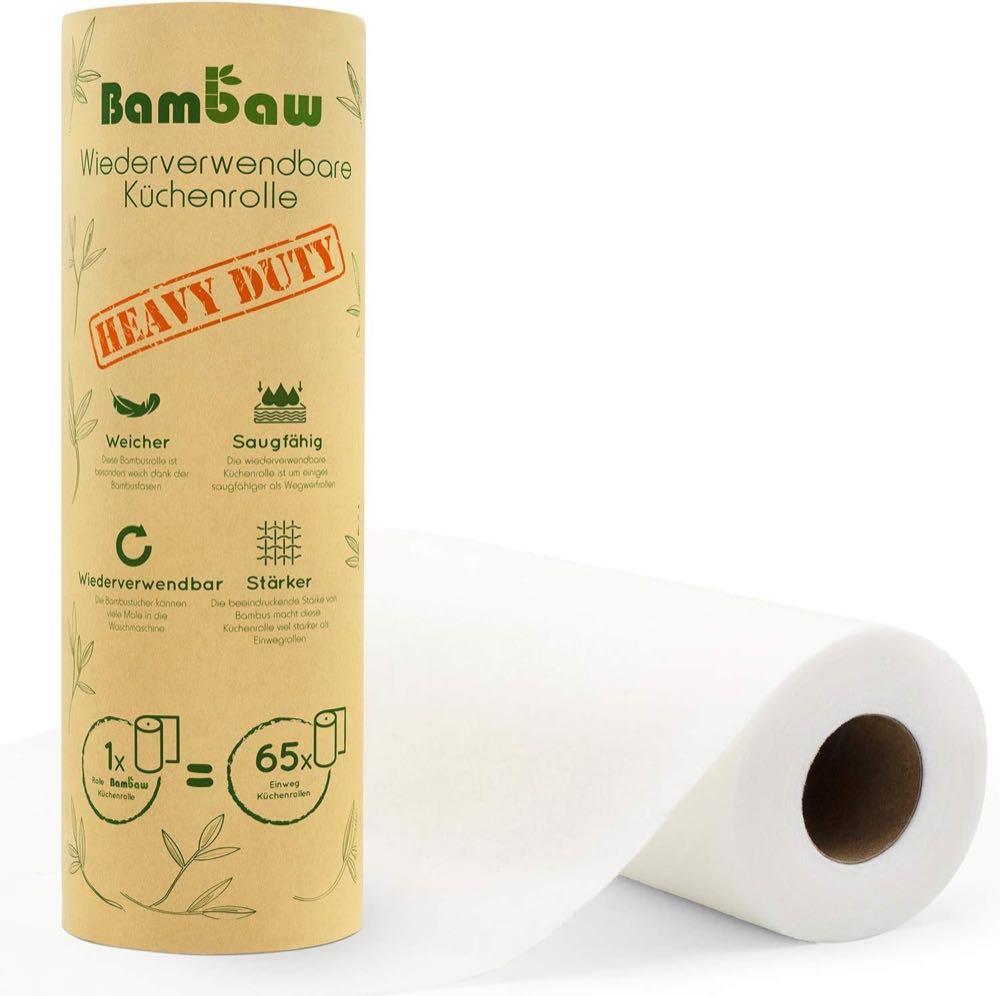 Bambaw waschbare Bambus-Küchenrolle – Testsieger im Bambus-Küchenrolle-Vergleich
