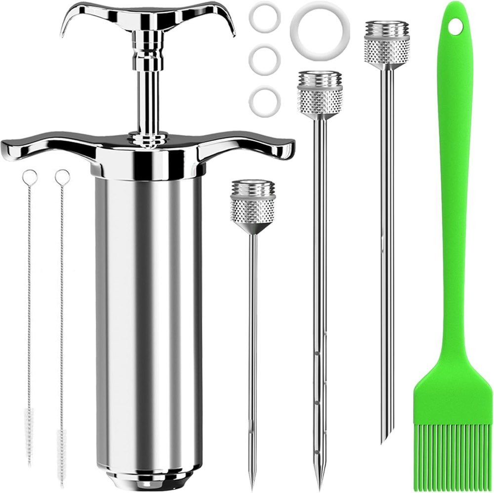 BBQ Bratenspritze 60 ml 304 Edelstahl