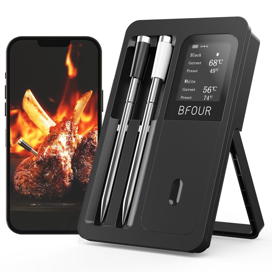 BFOUR BF-40 Kabelloses Dual-Sonden Thermometer
