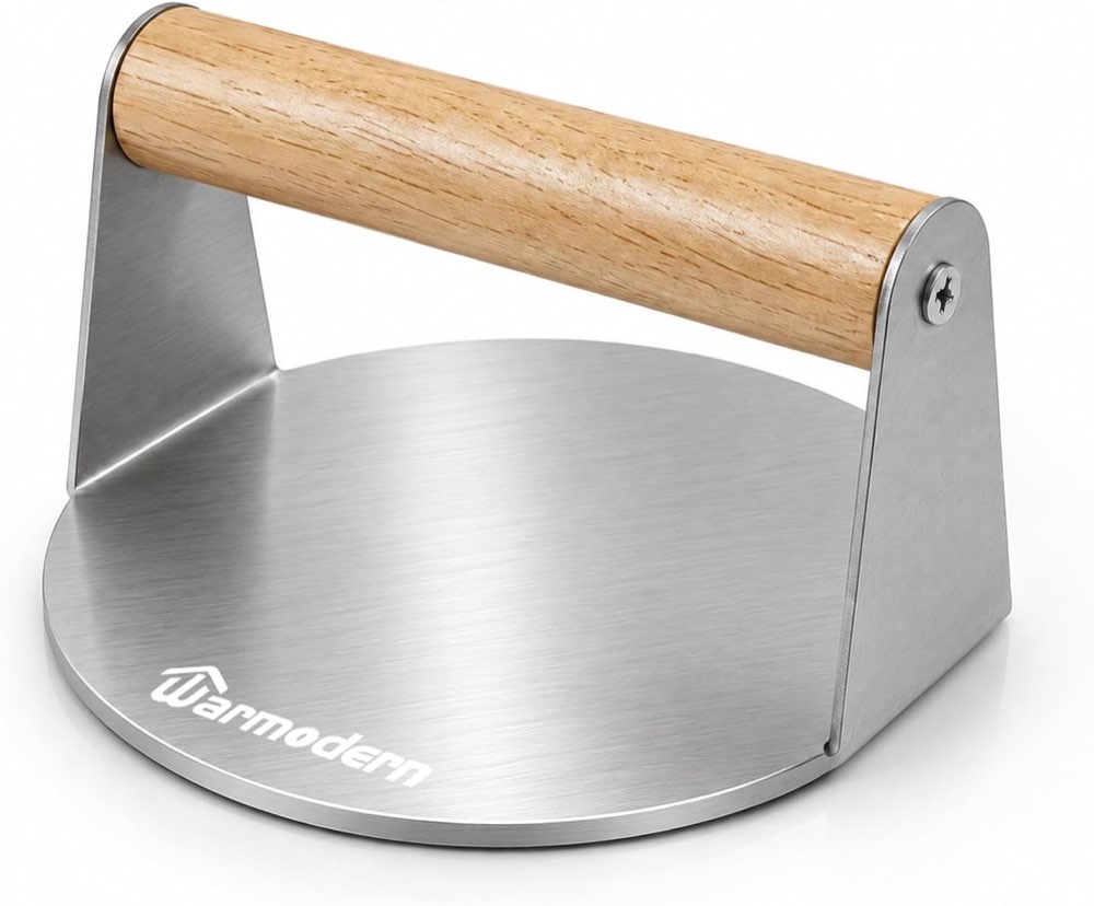 Warmodern Warmodern Smash Burgerpresse 6,3 Zoll Edelstahl