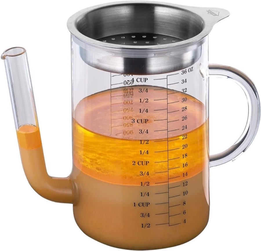 Küchenprofi Fett-Trennkanne Glas 1 l