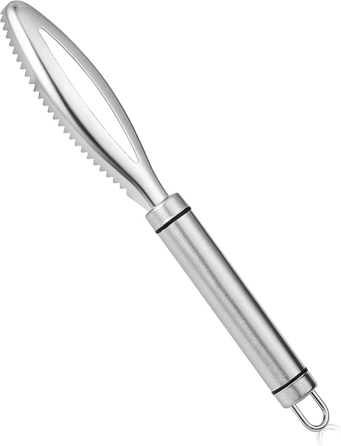 Fischentschupper Edelstahl 24,5 cm