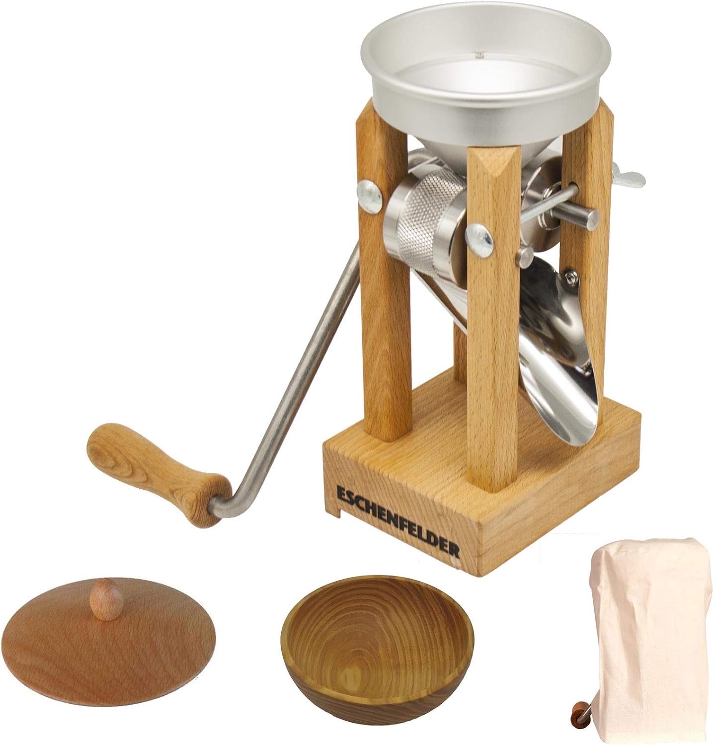 Eschenfelder Flockenquetsche Komplett-Set ALU