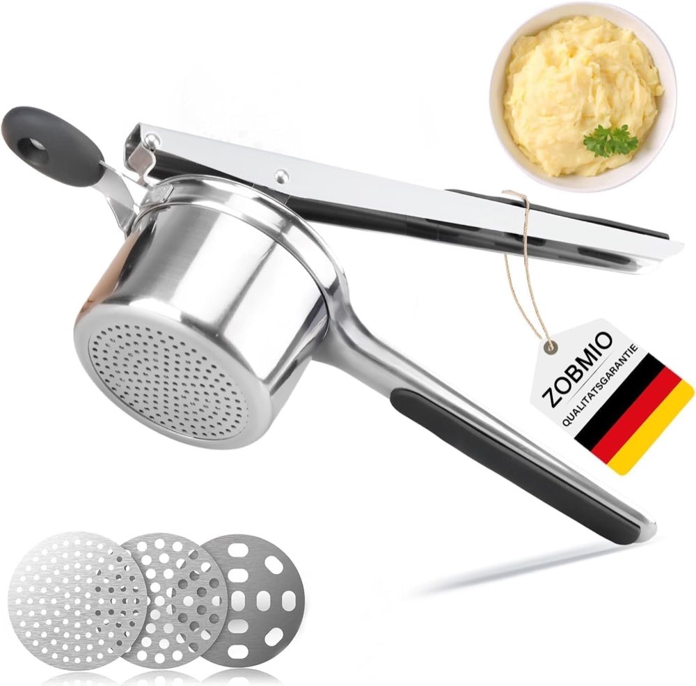 ZOBMIO Kartoffelpresse mit 3 Sieben