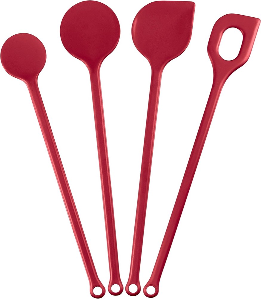 Kigima Kochlöffel-Set 4-teilig Rot