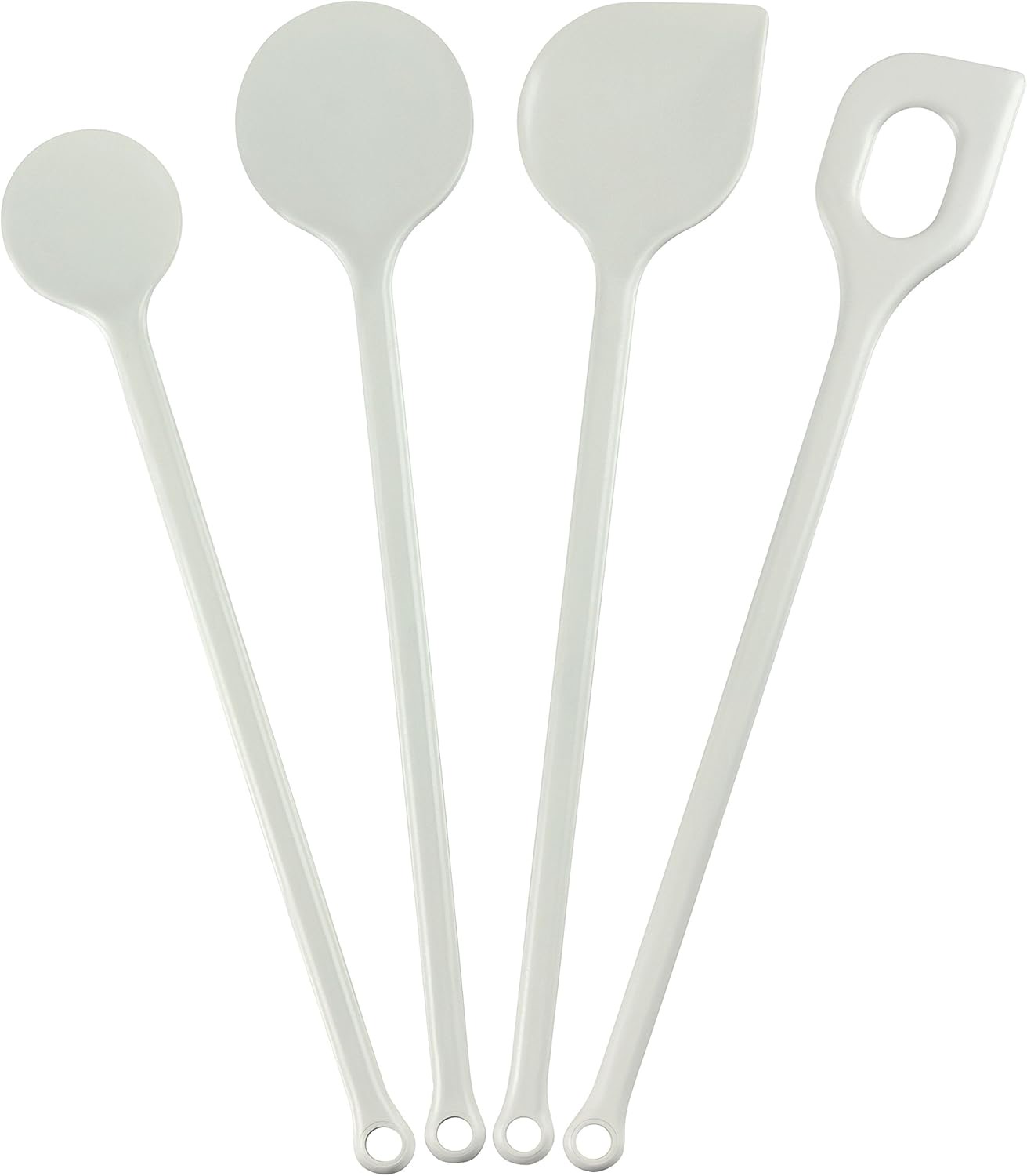 Kigima Kochlöffel-Set 4-teilig Weiß