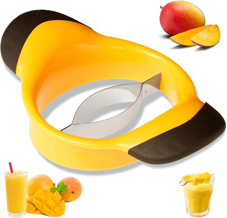 HSDLEWJ Mangoschneider mit Fruchthalter