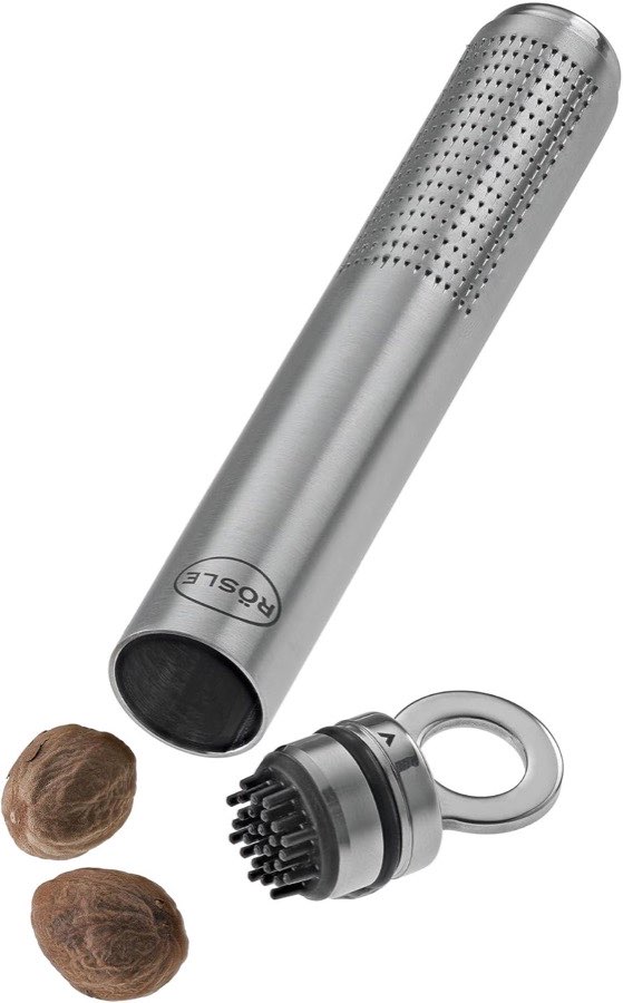RÖSLE Muskatreibe 18 cm mit Silikonbürste