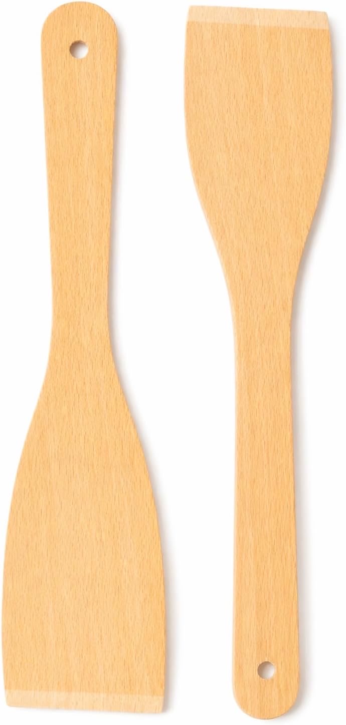 Teemando teemando 2× Buchenholz-Pfannenwender 30 cm
