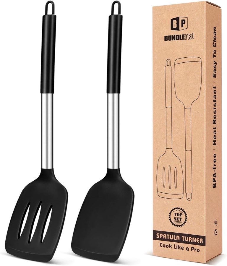 BUNDLEPRO Silikon-Pfannenwender 2 Stück
