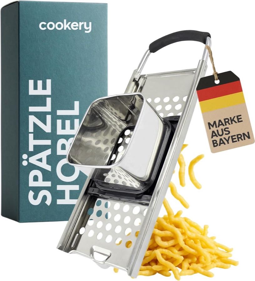 Cookery Spätzlehobel Edelstahl mit Teigschlitten