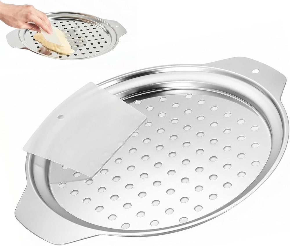 HRMGJH Spätzlereibe Edelstahl mit Schaber