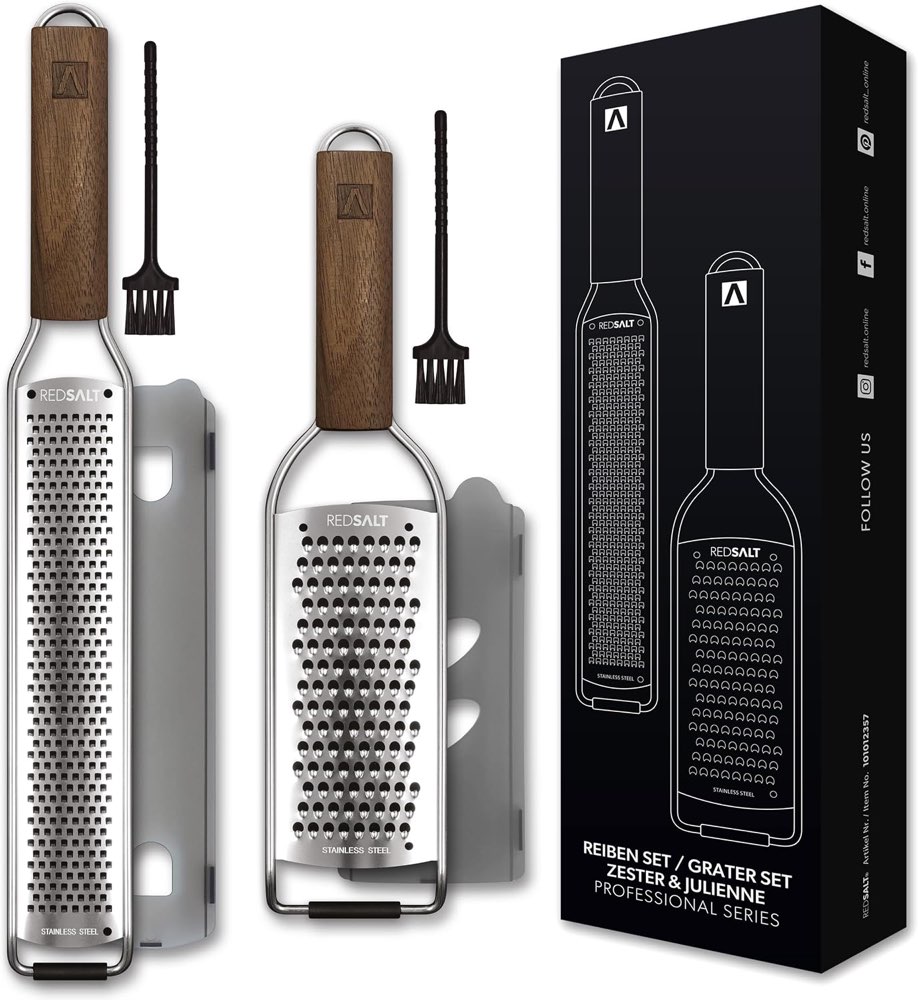 REDSALT Zester & Julienne Set Walnuss