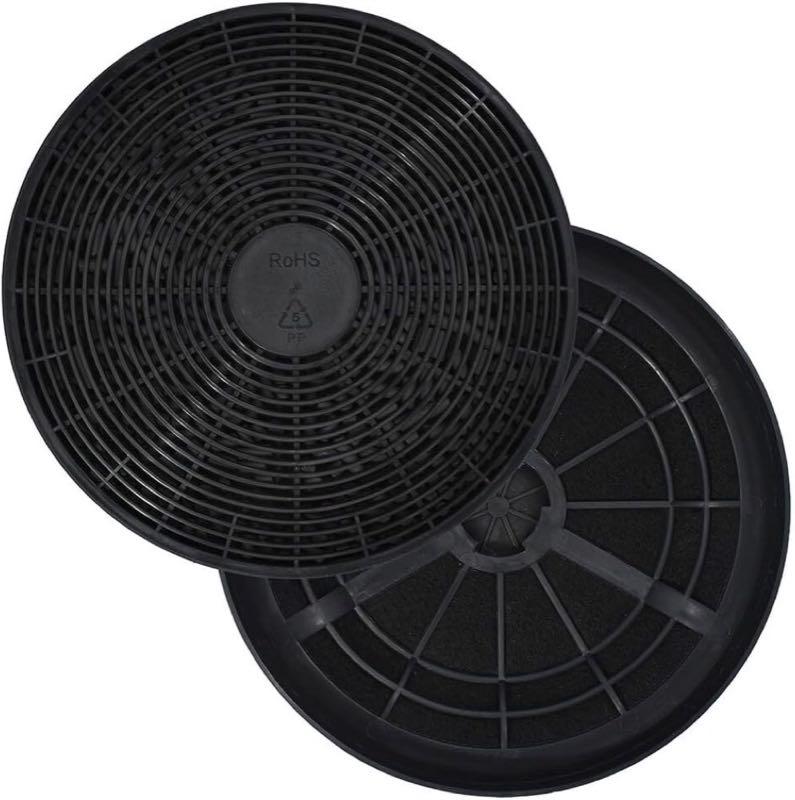 AllSpares Aktivkohlefilter Ø175 mm 2 Stück