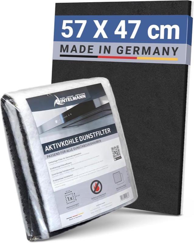 Intelmann Universal Aktivkohle- & Fettfilter 57×47 cm