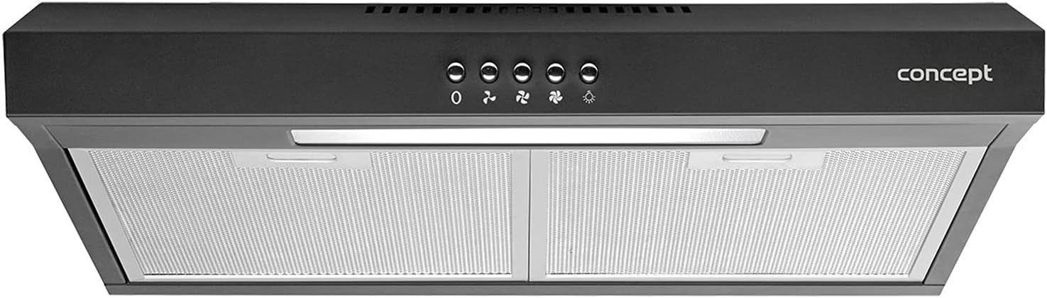 Concept OPP1250 Unterbauhaube 50 cm schwarz Slim