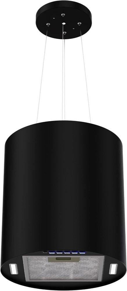 FIREGAS FGS-EBS07E35BC Inselhaube Zylinder 35 cm schwarz