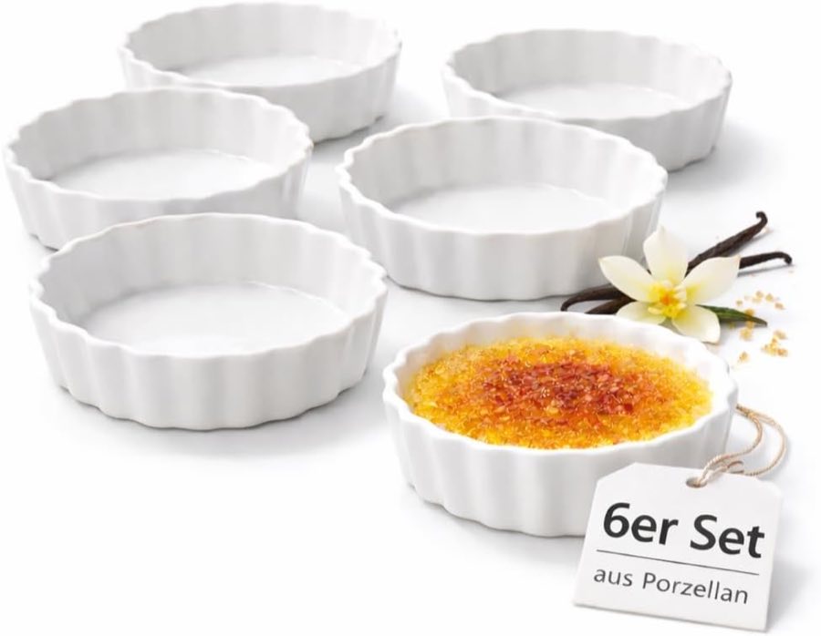getgastro Tarte-/Brûlée-Förmchen 6er, Ø 11,5 cm