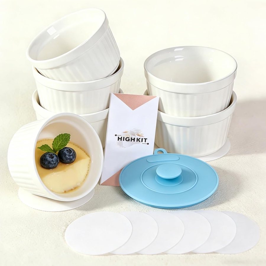 Highkit Crème-Brûlée-Schälchen 6er, 9 cm
