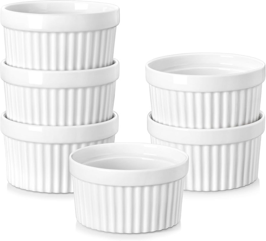 MALACASA Ramekin 6er, weiß