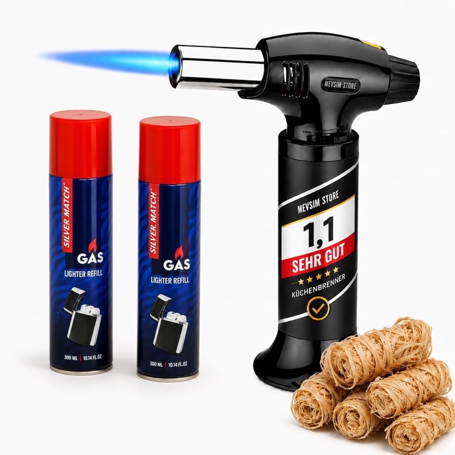 Mevsim Store XL-Gasbrenner mit 2×300 ml Gas